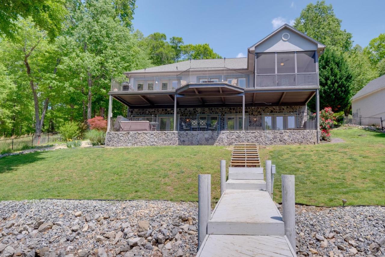 Waterfront Smith Mountain Lake Home With Boat Dock! Moneta Exterior photo